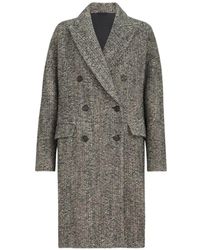 Brunello Cucinelli - Monili Chevron-Knit Coat - Lyst