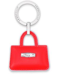 Longchamp - `Roseau Box` Key Ring - Lyst
