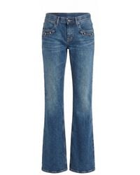 Gucci - Low Rise Flare Pants - Lyst