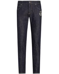 Dolce & Gabbana - Skinny Stretch Cotton Jeans - Lyst