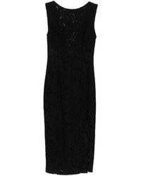 Pinko - Midi Drupa Lace Slit Dress - Lyst