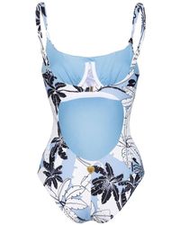 Twin Set - Exotic Print One-Piece Swimsuit - Lyst