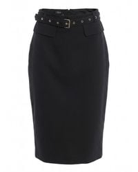 Pinko - Gazania Belted Front-Slit Midi Skirt - Lyst