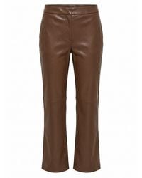 Max Mara - Maxmara 'Leather-Look Pants - Lyst