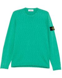 Stone Island - Stocking Stitch Organic Cotton Nylon Crewneck - Lyst