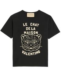 Valentino Garavani - 'Le Chat De La Maison' T-Shirt - Lyst