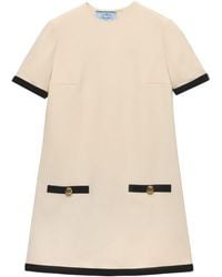 Prada - Sablé Mini Dress - Lyst