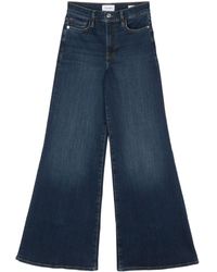 FRAME - Long-Length Washed Flared Jeans - Lyst