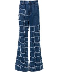 ANDERSSON BELL - `New Patchwork` Wide Leg Jeans - Lyst