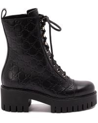 Gucci - 'New Marmont' Ankle Boots - Lyst
