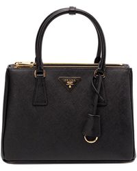 Prada - Medium ` Galleria` Saffiano Leather Handbag - Lyst