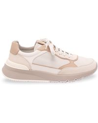 Brunello Cucinelli - Nubuck And Suede Sneakers - Lyst