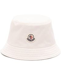 Moncler - Cappello Bucket Con Applicazione - Lyst