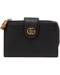 Gucci - Medium `Double G` Wallet With Bamboo - Lyst