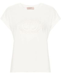 Twin Set - Logo Embroidery T-Shirt - Lyst