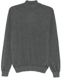 Malo - Long Sleeve Mock-Neck Sweater - Lyst