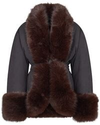 ANDAMANE - 'Brina' Faux Fur Jacket - Lyst