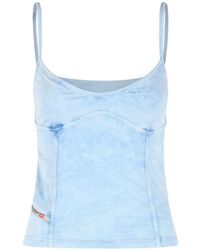DIESEL - Fitted Mini Top With Thin Straps - Lyst