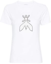 Patrizia Pepe - `Fly` Embroidered T-Shirt - Lyst