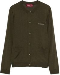 Gucci - Long Sleeve Crew-Neck Cardigan - Lyst