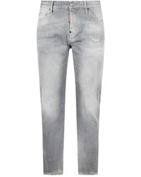 DSquared² - Light Stretch Cotton Jeans - Lyst
