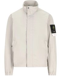 Stone Island - High-Neck Patch Jacket - Lyst