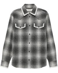Golden Goose - 'Journey' Oversize Shirt With Designed 'Yokes' Patch Pock - Lyst