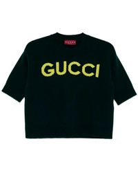 Gucci - Short Sleeve Crew-Neck Top - Lyst