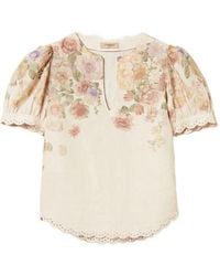 Twinset - Short Sleeve Blouse - Lyst