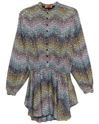 Missoni - Zigzag Sequin-Embellished Mini Dress - Lyst