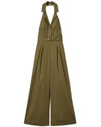 Twinset - Short Sleeve Jumpsuit With Belt - Lyst