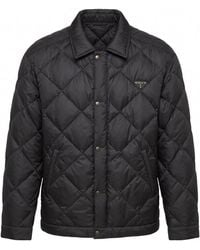 Prada - Nylon Down Jacket - Lyst