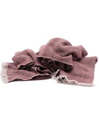 Brunello Cucinelli - Cashmere Chevron Scarf - Lyst