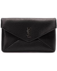 Saint Laurent - 'Cassandre' Large 'Envelope' Pouch - Lyst