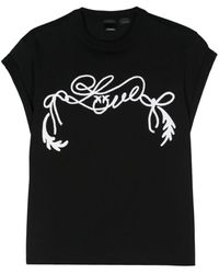 Pinko - T-Shirt With Embroidery - Lyst