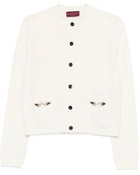 Gucci - Long Sleeve Crew-Neck Cardigan - Lyst