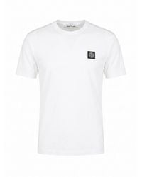 Stone Island - Cotton Jersey Garment Dyed T-Shirt - Lyst