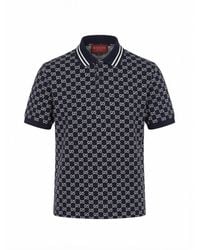 Gucci - 'Gg Jacquard' Short Sleeve Polo - Lyst