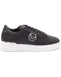 Philipp Plein - Leather Low-Top Sneaker 'Hexagon' - Lyst