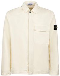Stone Island - Long Sleeve Cotton Jacket - Lyst