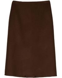 Ermanno Scervino - Tailored Straight-Cut Wool Skirt - Lyst
