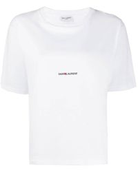 Saint Laurent - ` Rive Gauche` T-Shirt - Lyst