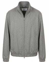 Lardini - Twill Stretch Wool Padded Jacket - Lyst