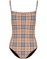 Burberry - Vintage Check Swimsuit - Lyst