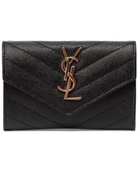 Saint Laurent - 'Cassandre Matelassã' Small 'Envelope' Wallet - Lyst