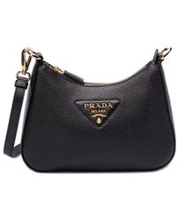 Prada - Leather Shoulder Bag - Lyst
