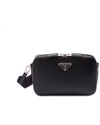 Prada - ` Brique` Saffiano Leather Bag - Lyst