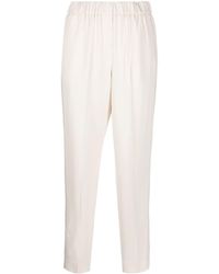 Peserico - Pleat-detail Cropped Trousers - Lyst