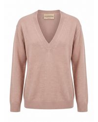 Valentino Garavani - 'Solid' Cashmere Sweater - Lyst