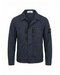 Stone Island - Zip-Up Shirt - Lyst
